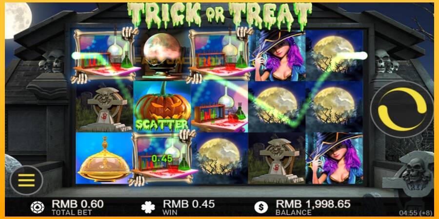 Hrací automat: Trick or Treats s reálnou šancou na výhru