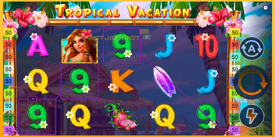 Hrací automat: Tropical Vacation s reálnou šancou na výhru