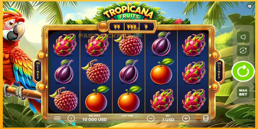 Hrací automat: Tropicana Fruits s reálnou šancou na výhru