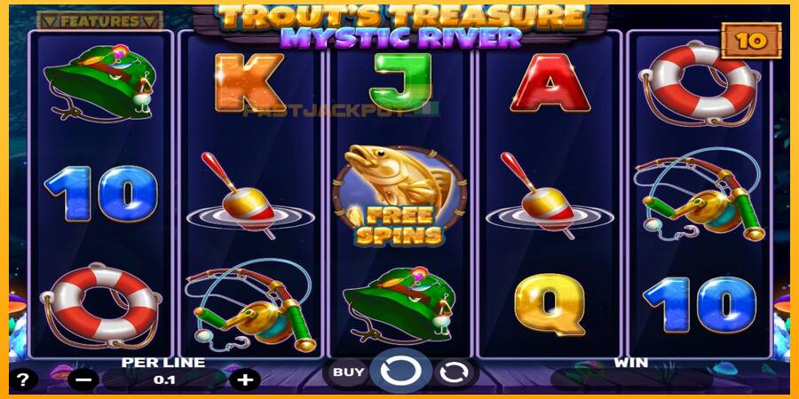 Hrací automat: Trouts Treasure - Mystic River s reálnou šancou na výhru