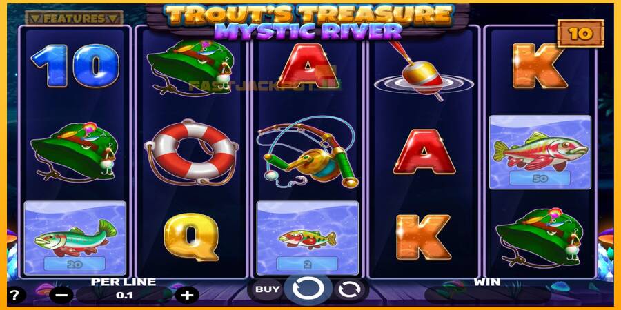 Hrací automat: Trouts Treasure - Mystic River s reálnou šancou na výhru