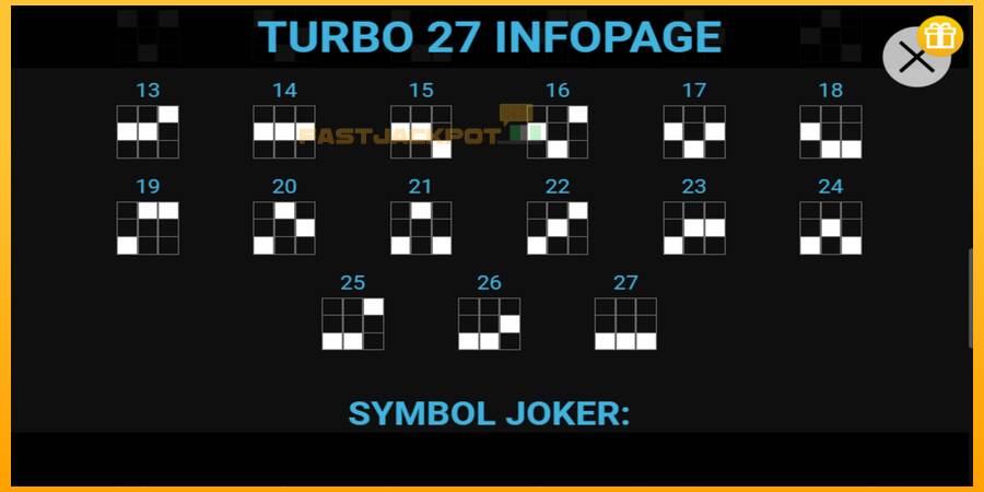 Hrací automat: Turbo 27 s reálnou šancou na výhru