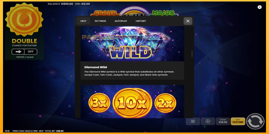 Hrací automat: Twin Cash: Hold and Win s reálnou šancou na výhru