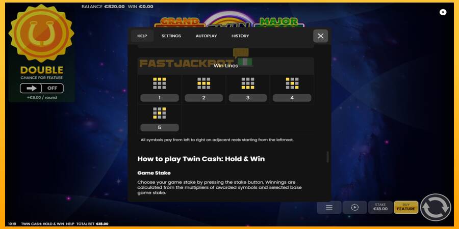 Hrací automat: Twin Cash: Hold and Win s reálnou šancou na výhru