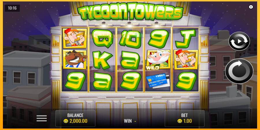 Hrací automat: Tycoon Towers s reálnou šancou na výhru