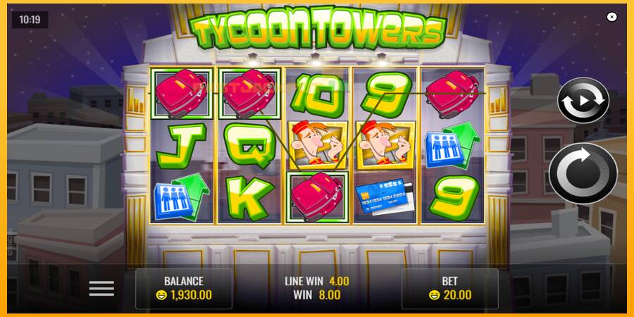 Hrací automat: Tycoon Towers s reálnou šancou na výhru