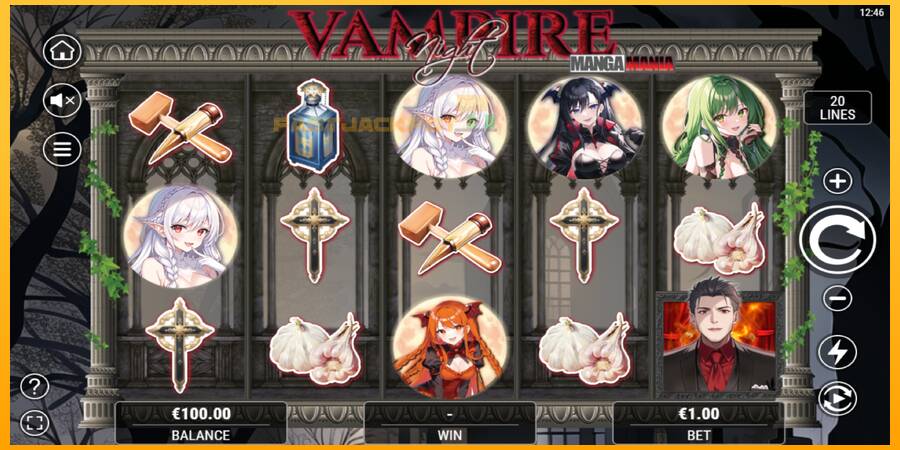 Hrací automat: Vampire Night s reálnou šancou na výhru