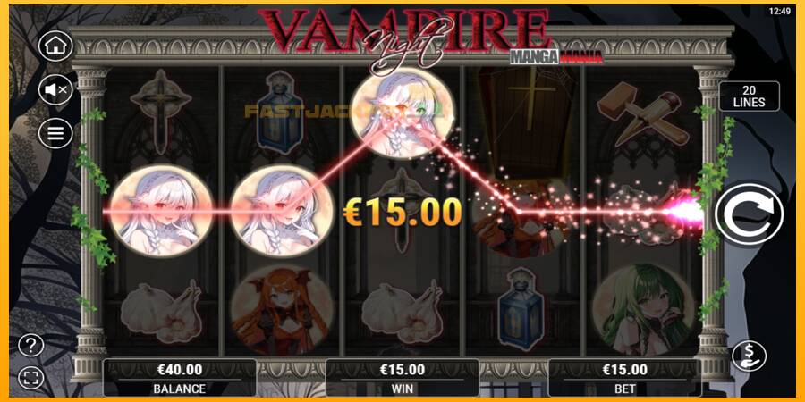 Hrací automat: Vampire Night s reálnou šancou na výhru