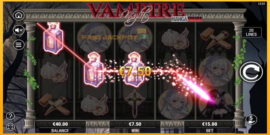 Hrací automat: Vampire Night s reálnou šancou na výhru