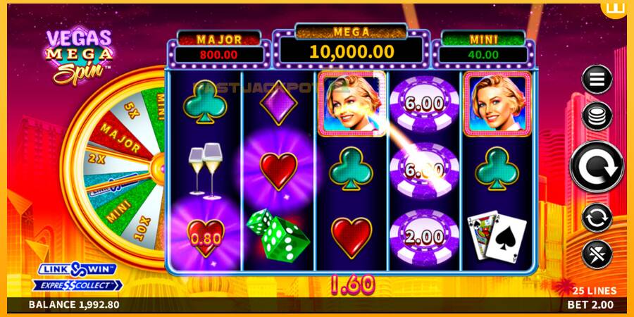 Hrací automat: Vegas Mega Spin s reálnou šancou na výhru