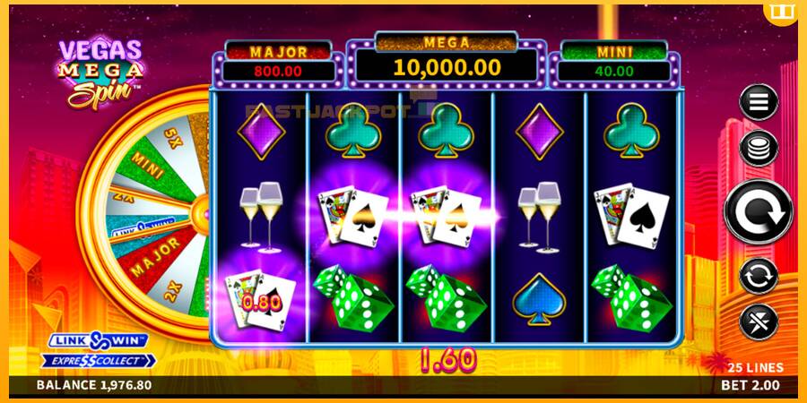 Hrací automat: Vegas Mega Spin s reálnou šancou na výhru