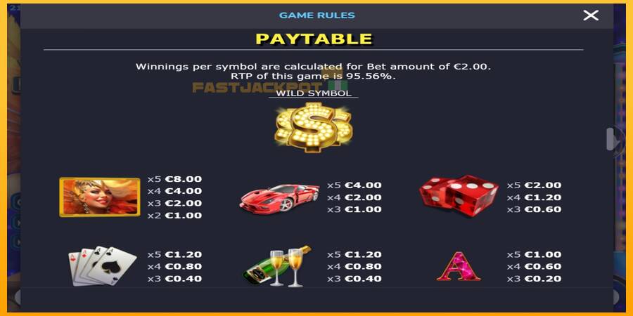 Hrací automat: Vegas Royale s reálnou šancou na výhru