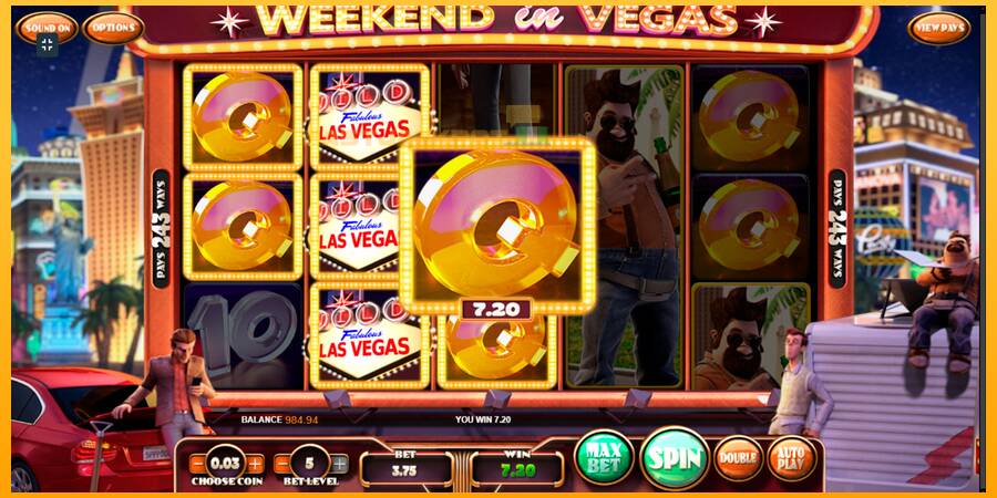 Hrací automat: Weekend In Vegas s reálnou šancou na výhru