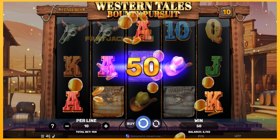 Hrací automat: Western Tales - Bounty Pursuit s reálnou šancou na výhru