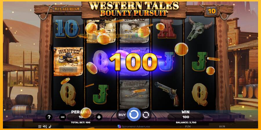 Hrací automat: Western Tales - Bounty Pursuit s reálnou šancou na výhru