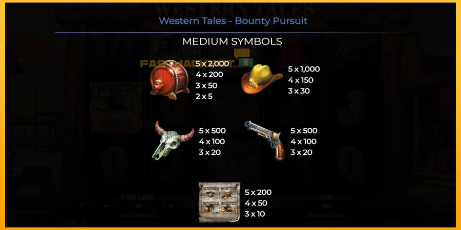 Hrací automat: Western Tales - Bounty Pursuit s reálnou šancou na výhru