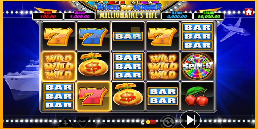 Hrací automat: Wheel Big Winner Millionaires Life s reálnou šancou na výhru