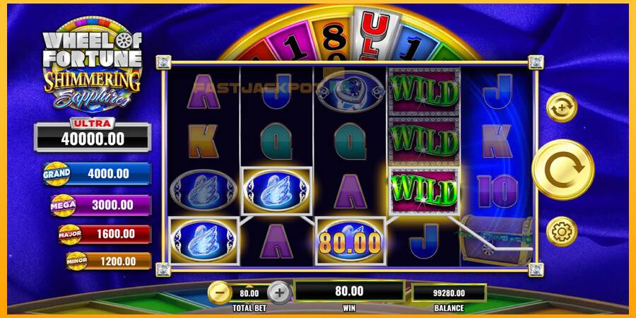 Hrací automat: Wheel of Fortune Shimmering Sapphires s reálnou šancou na výhru