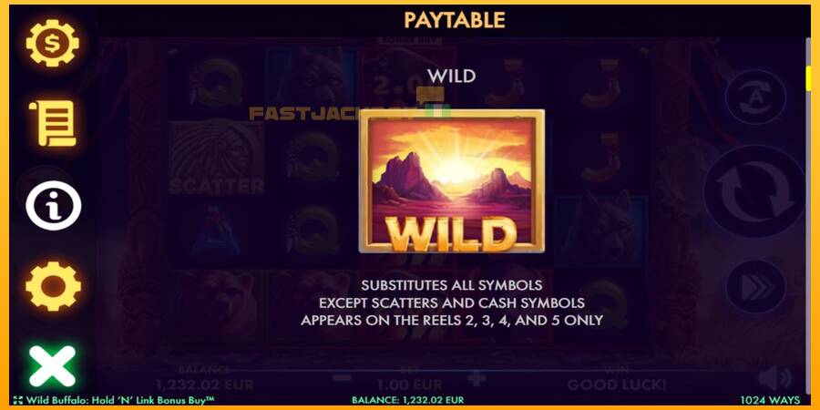 Hrací automat: Wild Buffalo Hold N Link Bonus Buy s reálnou šancou na výhru