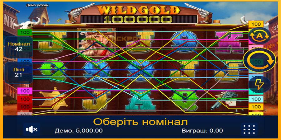 Hrací automat: Wild Gold 100000 s reálnou šancou na výhru