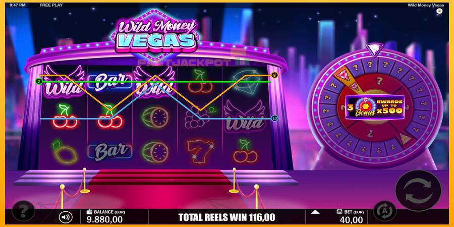 Hrací automat: Wild Money Vegas s reálnou šancou na výhru