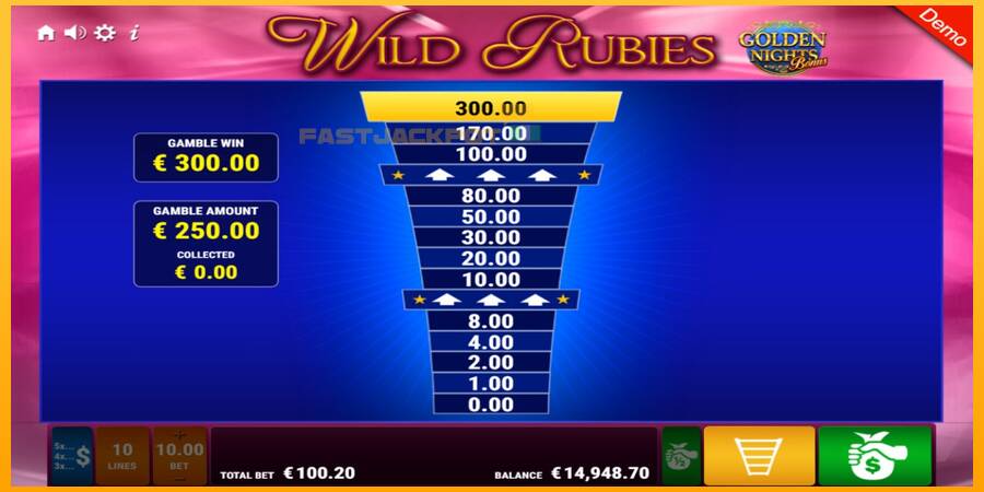 Hrací automat: Wild Rubies Golden Nights s reálnou šancou na výhru