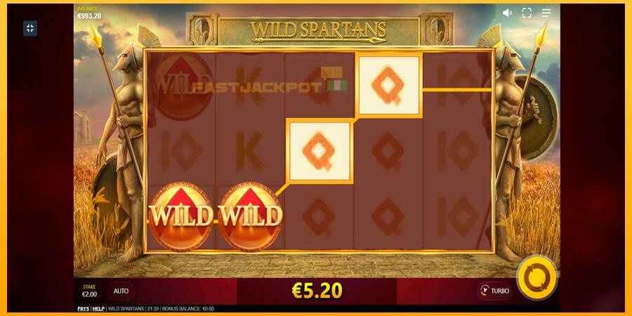 Hrací automat: Wild Spartans s reálnou šancou na výhru