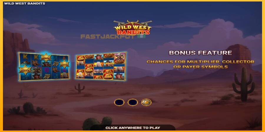 Hrací automat: Wild West Bandits s reálnou šancou na výhru