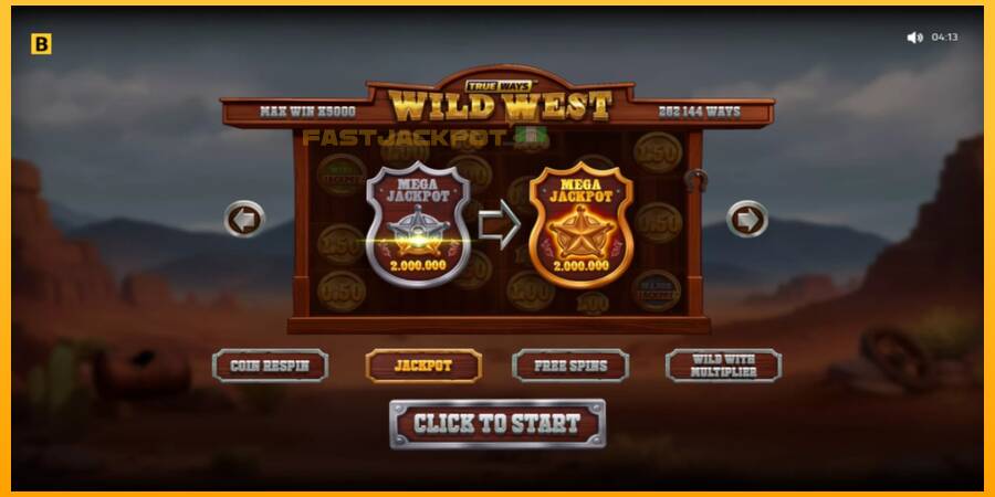 Hrací automat: Wild West Trueways s reálnou šancou na výhru