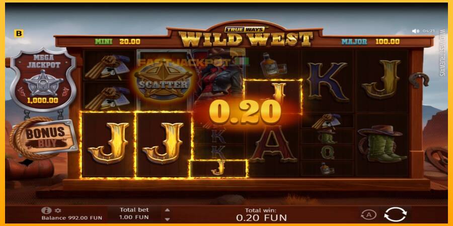 Hrací automat: Wild West Trueways s reálnou šancou na výhru