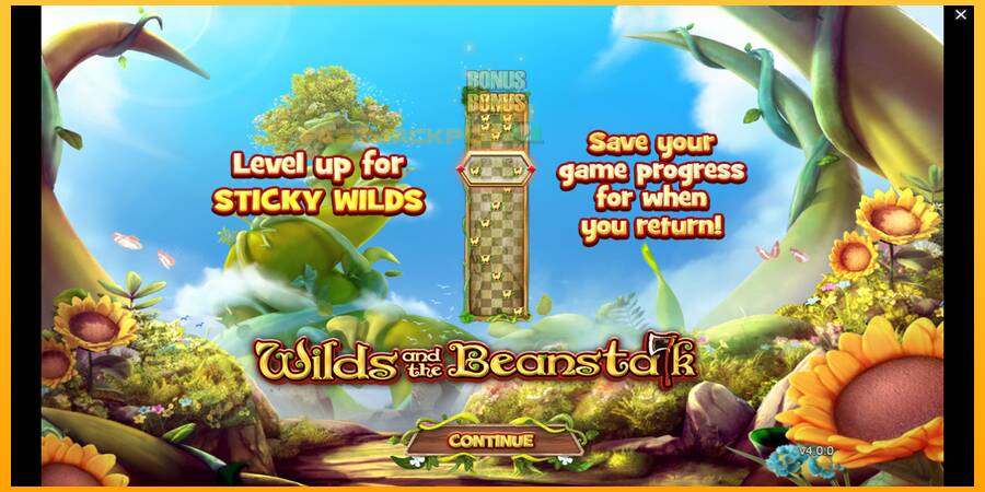 Hrací automat: Wilds and the Beanstalk s reálnou šancou na výhru