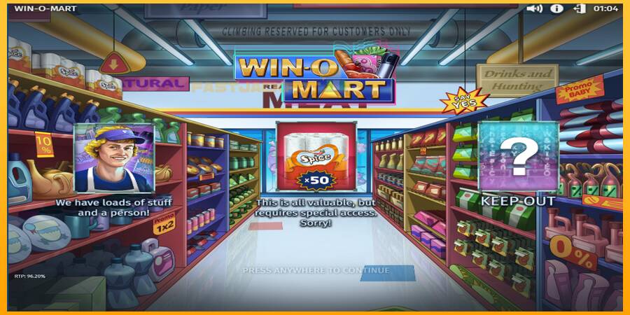 Hrací automat: Win-O-Mart s reálnou šancou na výhru