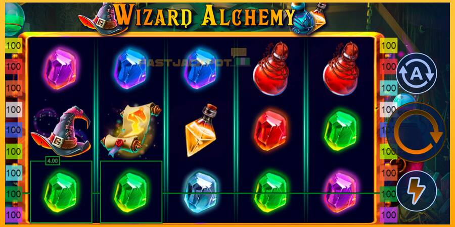 Hrací automat: Wizard Alchemy s reálnou šancou na výhru