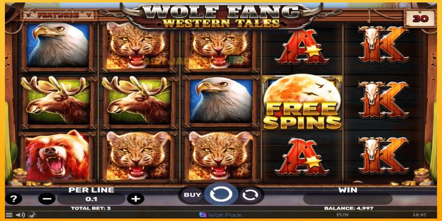 Hrací automat: Wolf Fang - Western Tales s reálnou šancou na výhru