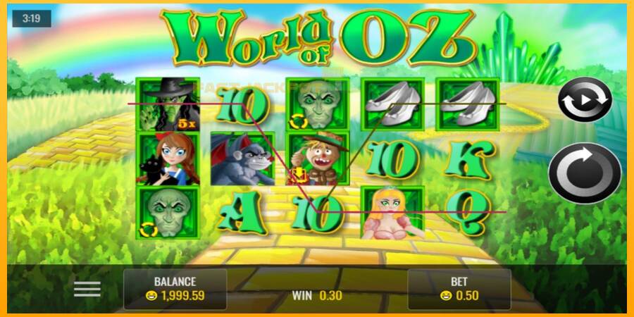 Hrací automat: World of Oz s reálnou šancou na výhru