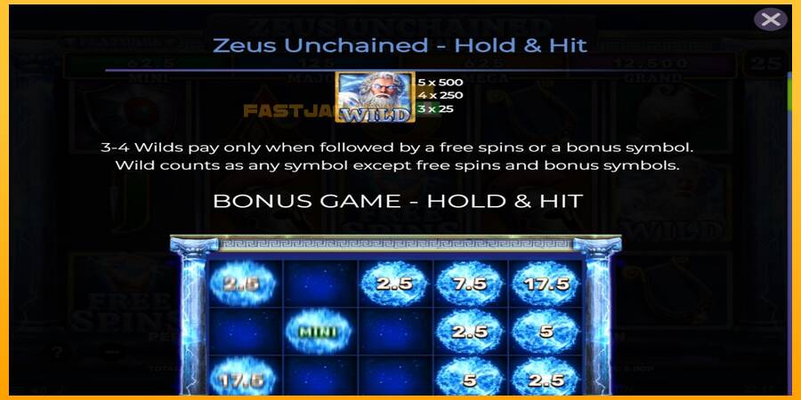 Hrací automat: Zeus Unchained - Hold & Hit s reálnou šancou na výhru