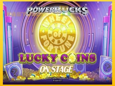 Hrací automat PowerBucks Wheel of Fortune Lucky Coins On Stage so šancou vyhrať